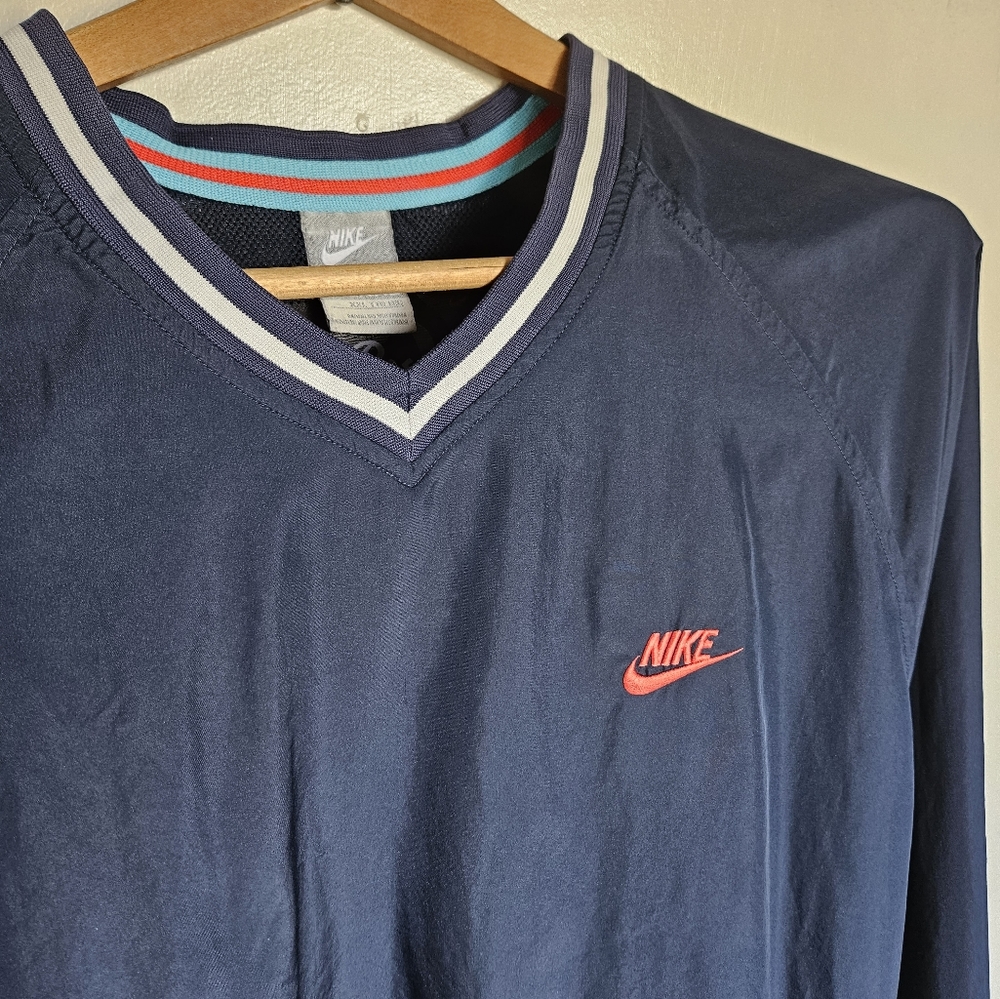 Vintage Nike Y2K Mens Baseball Windbreaker Pullover XXL